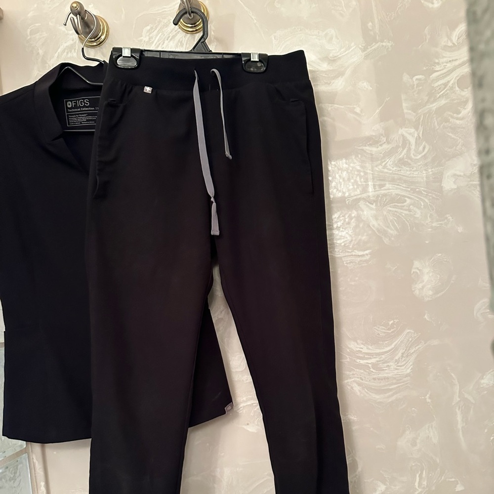 Figs technical collection black scrub set XXS!